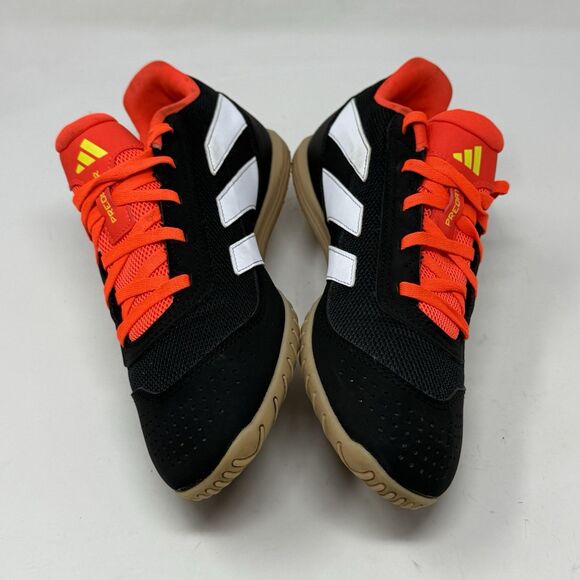 Adidas Predator Club Indoor Sala Soccer Shoes Mens 7 Black Solar Red Sneakers - Picture 7 of 16